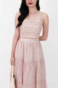 CNY2026 | Fessa Floral Co-ord Top in Nude Pink