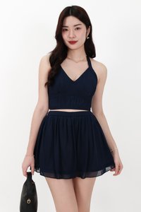 CNY2026 | Meraine Mesh Co-ord Halter Top in Midnight