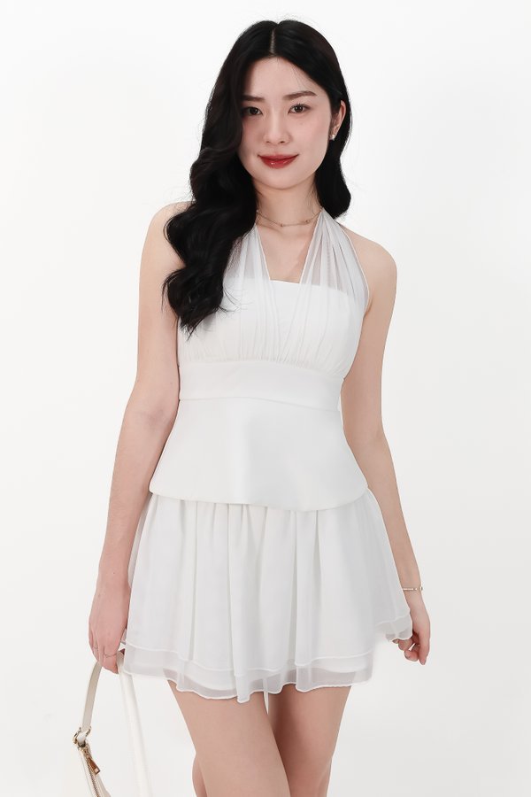 DEFECT | Megan Multi Way Mesh Top in White in XS