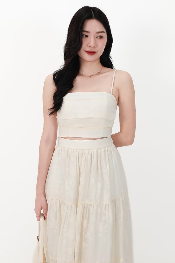 CNY2026 | Fessa Floral Co-ord Top in Cream Yellow