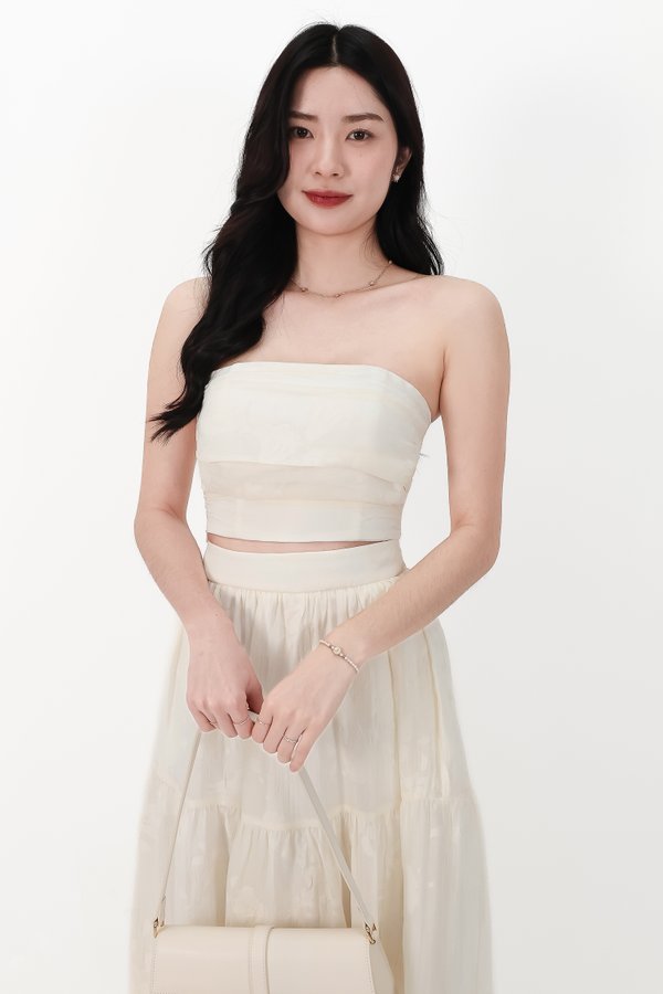 CNY2026 | Fessa Floral Co-ord Top in Cream Yellow