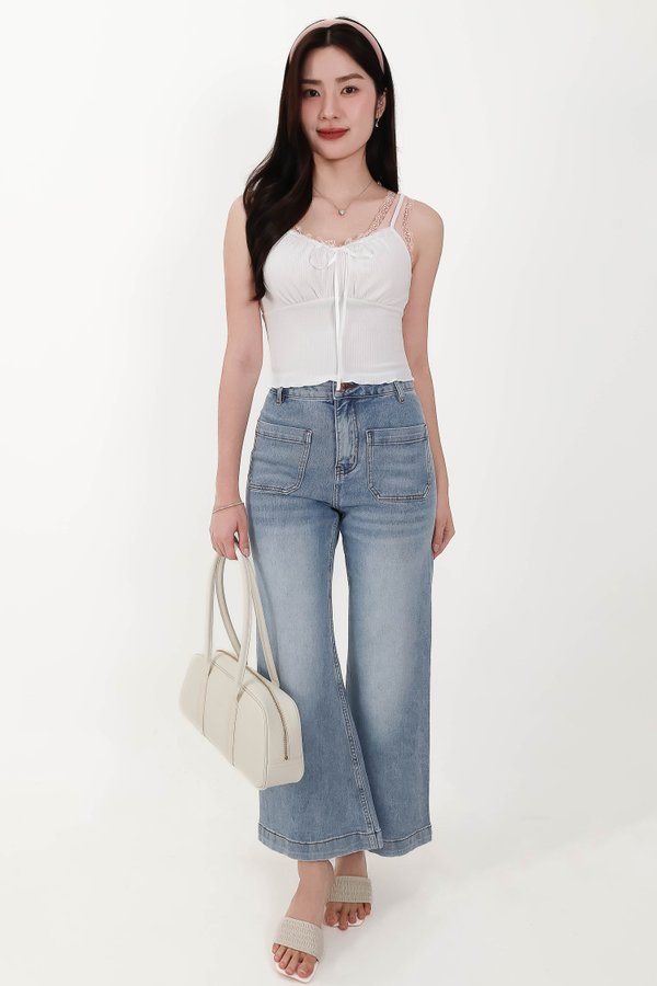 DEFECT | Liora Layered Top in White in M