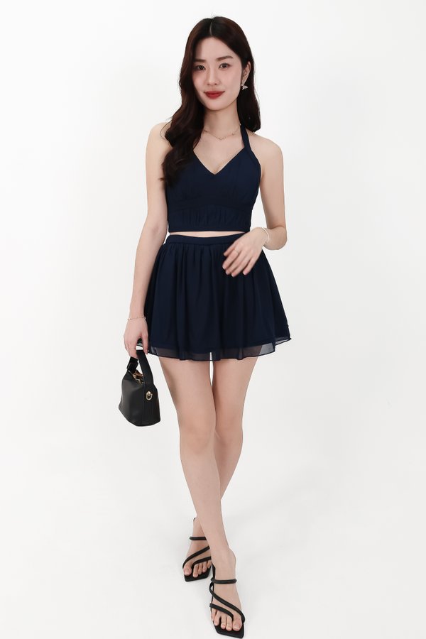 CNY2026 | Meraine Mesh Co-ord Halter Top in Midnight