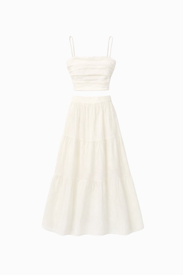 CNY2026 | Fessa Floral Co-ord Set in Cream Yellow