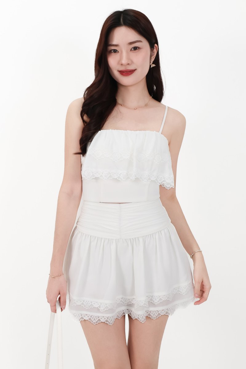 CNY2026 | Libby Lace Trim Co-ord Skorts in White