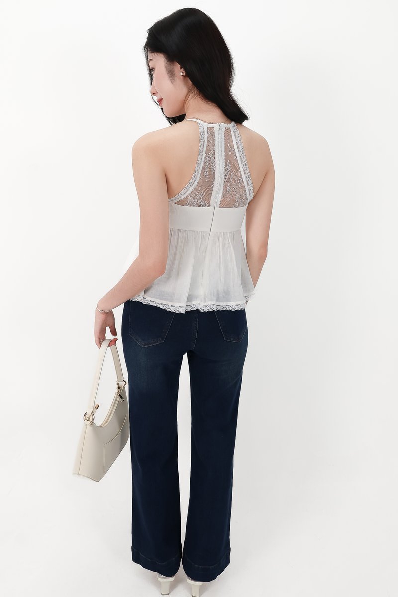 CNY2026 | Tammie Textured Babydoll Top in White