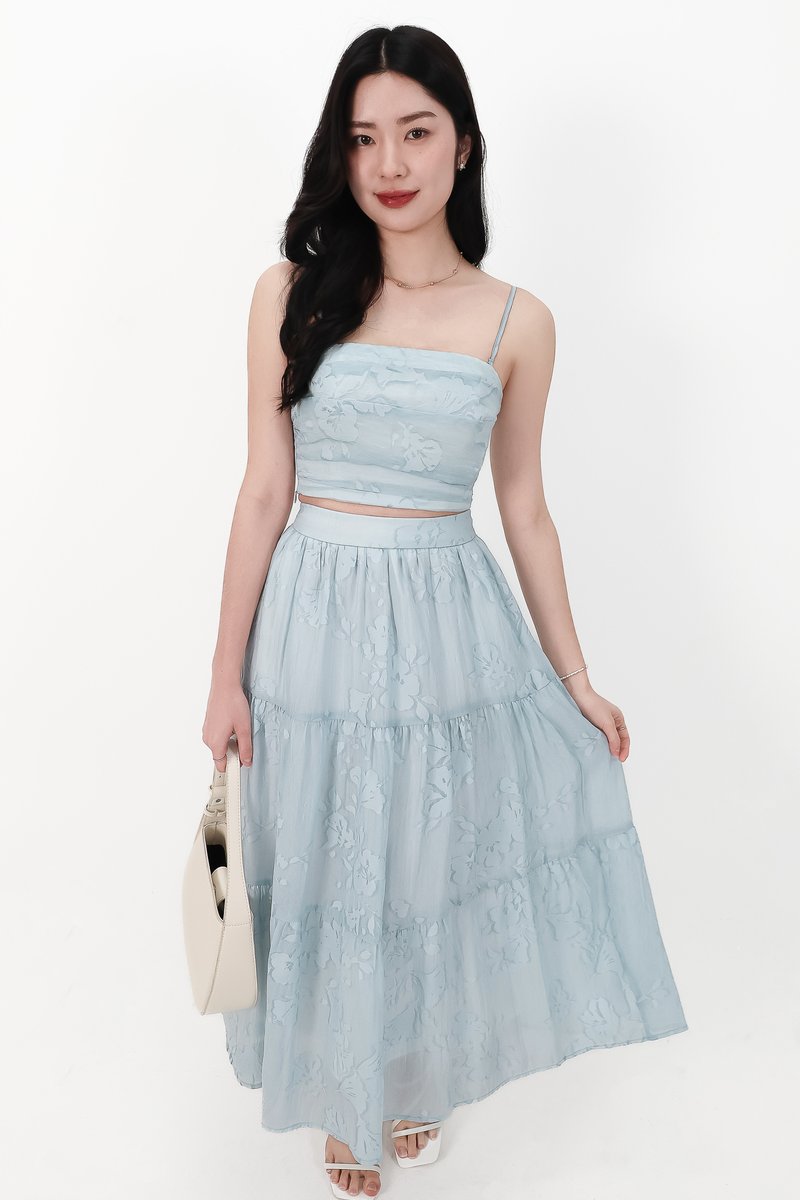 CNY2026 | Fessa Floral Co-ord Top in Blue