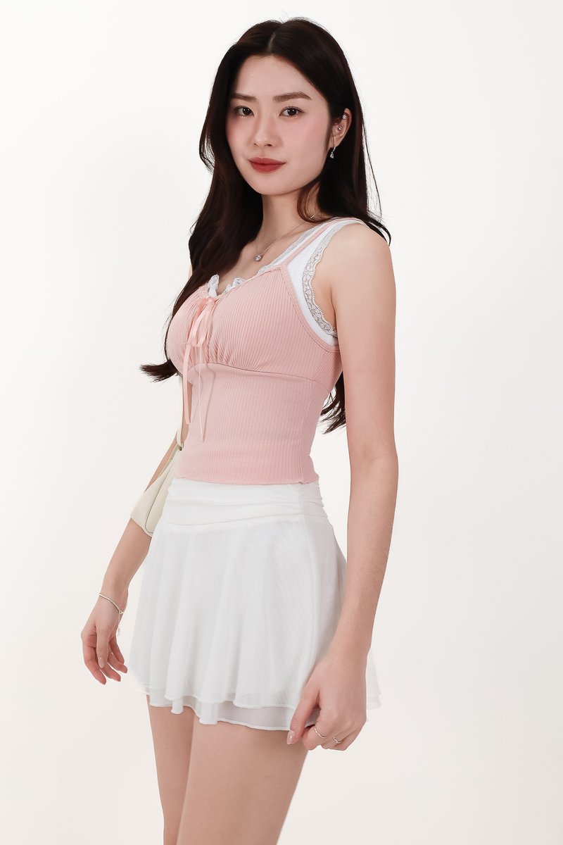 CNY2026 | Liora Layered Top in Blush Pink