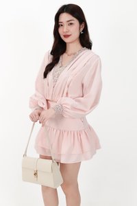 Carey Co-ord Set in Light Pink