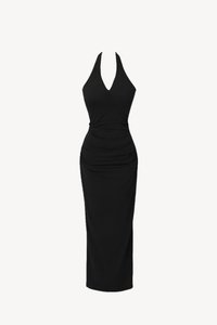SALE EXCLUSIVE | Hira Halter Maxi Dress in Black