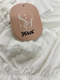 DEFECT | Reline Ribbon Sleeve Top in White in M