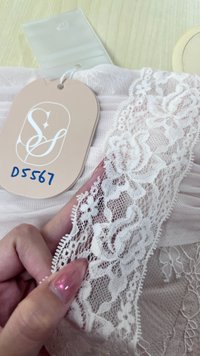 DEFECT | Lovine Lace x Mesh Peplum Co-ord Top in Nude Blush in M