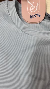 DEFECT | Brena Baby Tee in Light Ice Blue in M