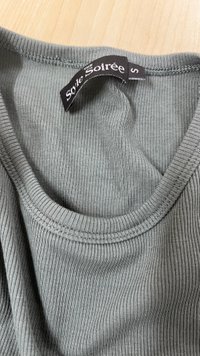 DEFECT | Tenra Twist Tank Top in Muted Forest in S