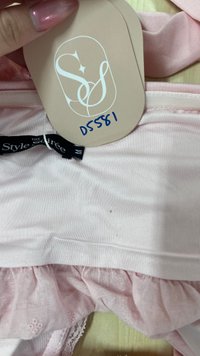 DEFECT | Casual Women Halter Eyelet Hem Top in Light Pink in M