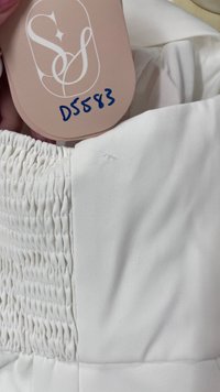 DEFECT | Cherish Co-ord Pleat Halter Top in White in XS