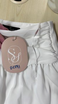 DEFECT | Libby Lace Trim Co-ord Skorts in White in L