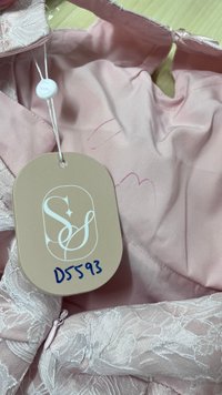 DEFECT | Essie Embossed Cheongsam Dress in Light Pink in M