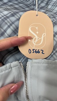 DEFECT | Ping Plaid Cheongsam Top in Blue in L