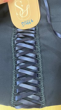 DEFECT | Cassi Co-ord Peplum Top in Navy in XL