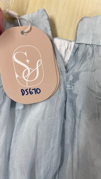 DEFECT | Fessa Floral Co-ord Maxi Skirt in Blue in Petite Length in L