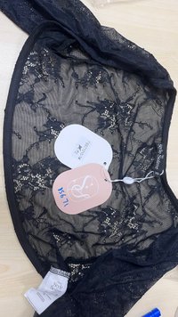 Lia Lace Bolero Halter Top Set in Black in M