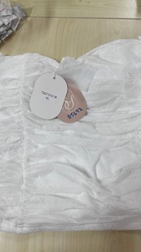 DEFECT | Lia Lace Bolero Halter Top Set in White in XL