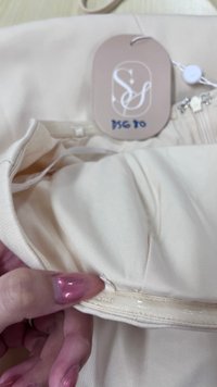 DEFECT | Francie Flare Romper Dress in Pale Yellow in M