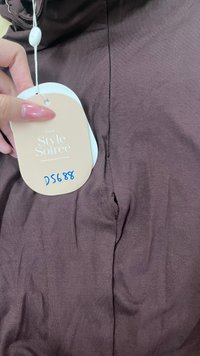 DEFECT | Calina Cross Back Maxi Dress in Dark Brown in XXS