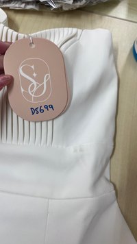 DEFECT | Cherish Co-ord Pleat Halter Top in White in M