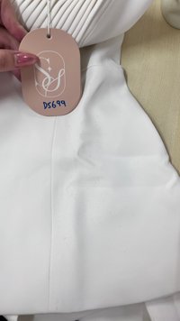 DEFECT | Cherish Co-ord Pleat Halter Top in White in M