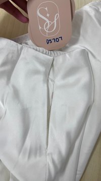 DEFECT | Stephanie Satin Co-ord Maxi Skirt in White ( Petite Length ) in S