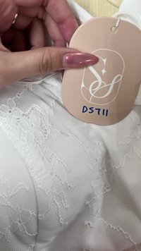 DEFECT | Lisa Lace Cheongsam Co-ord Top in White in S