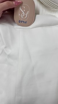 DEFECT | Cherish Co-ord Pleat Halter Top in White in S