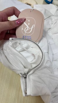 DEFECT | Sebin Sleeved Mesh Top in White in M