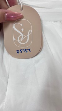 DEFECT | Pyorin Peplum Mesh Top in White in S