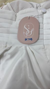 DEFECT | Sheyenne Satin Co-ord Top in White in XS