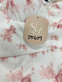 DEFECT | Fern Floral Midaxi Dress in White X Pink in XL