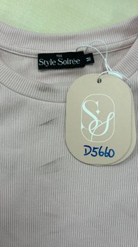 DEFECT | Brena Baby Tee in Light Pink in M