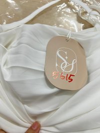 DEFECT | Taena Tie Strap Top in White in S