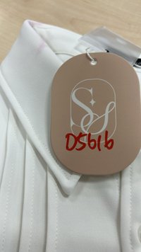 DEFECT| Pleated Men Shirt in White in L