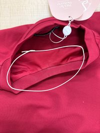 DEFECT | Rene Ruched Tee in Dark Red in S,M