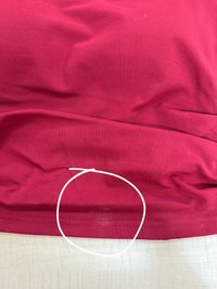 DEFECT | Rene Ruched Tee in Dark Red in S,M