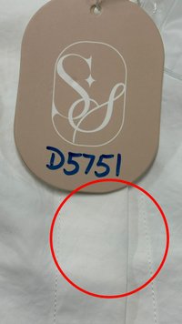 DEFECT | Tasha Textured Tie Shirt in White in XS