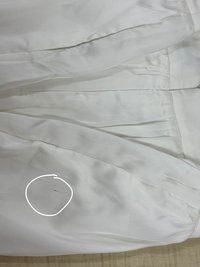 DEFECT | Serena Satin Tiered Maxi Skirt in White ( Regular Length ) in S