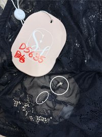 DEFECT | Lia Lace Bolero Halter Top Set in Black in M