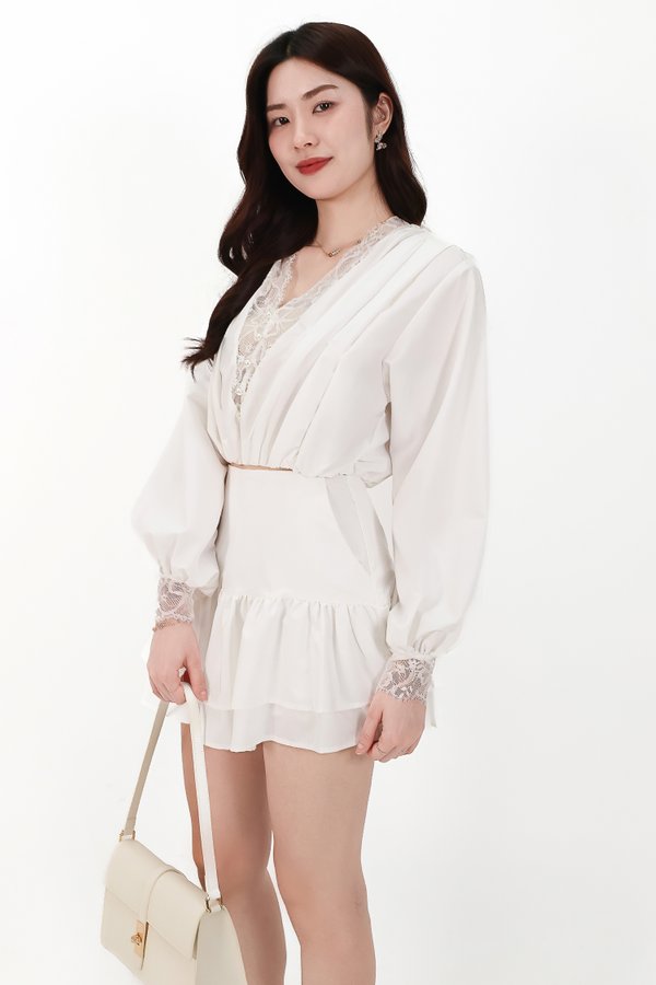 Carey Co-ord Set in White