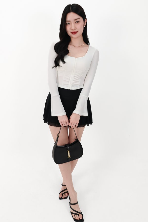 SALE EXCLUSIVE | Bennie Bell Sleeve Top in White