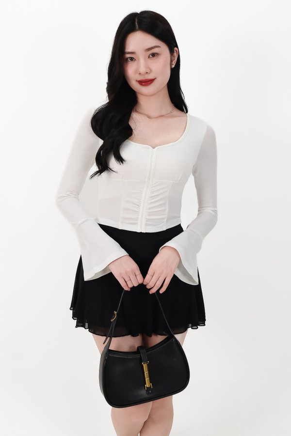 SALE EXCLUSIVE | Bennie Bell Sleeve Top in White