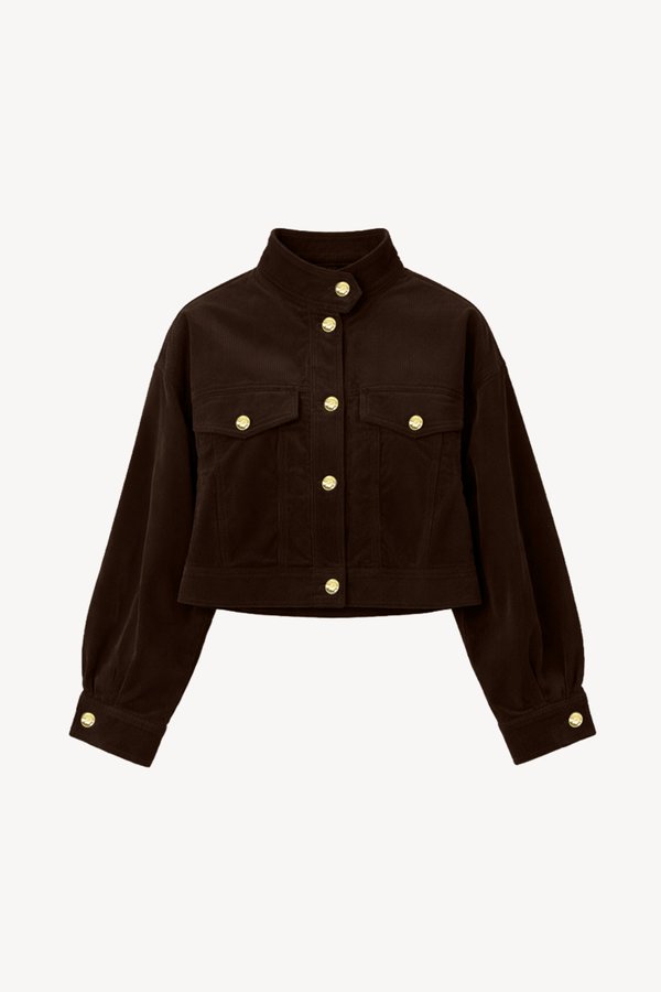 SALE EXCLUSIVE | Cladie Corduroy Jacket in Cool Dark Brown